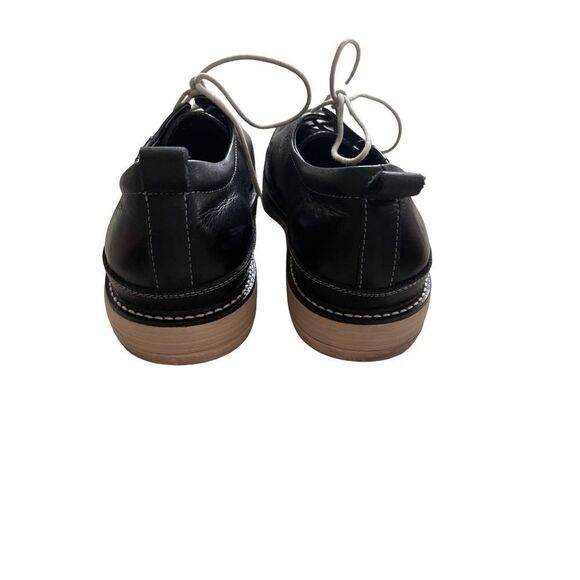 Gravity Defyer Mens Black Oxford Lace Up Leather Round Toe Casual Shoes Size 9.5 - Picture 4 of 11